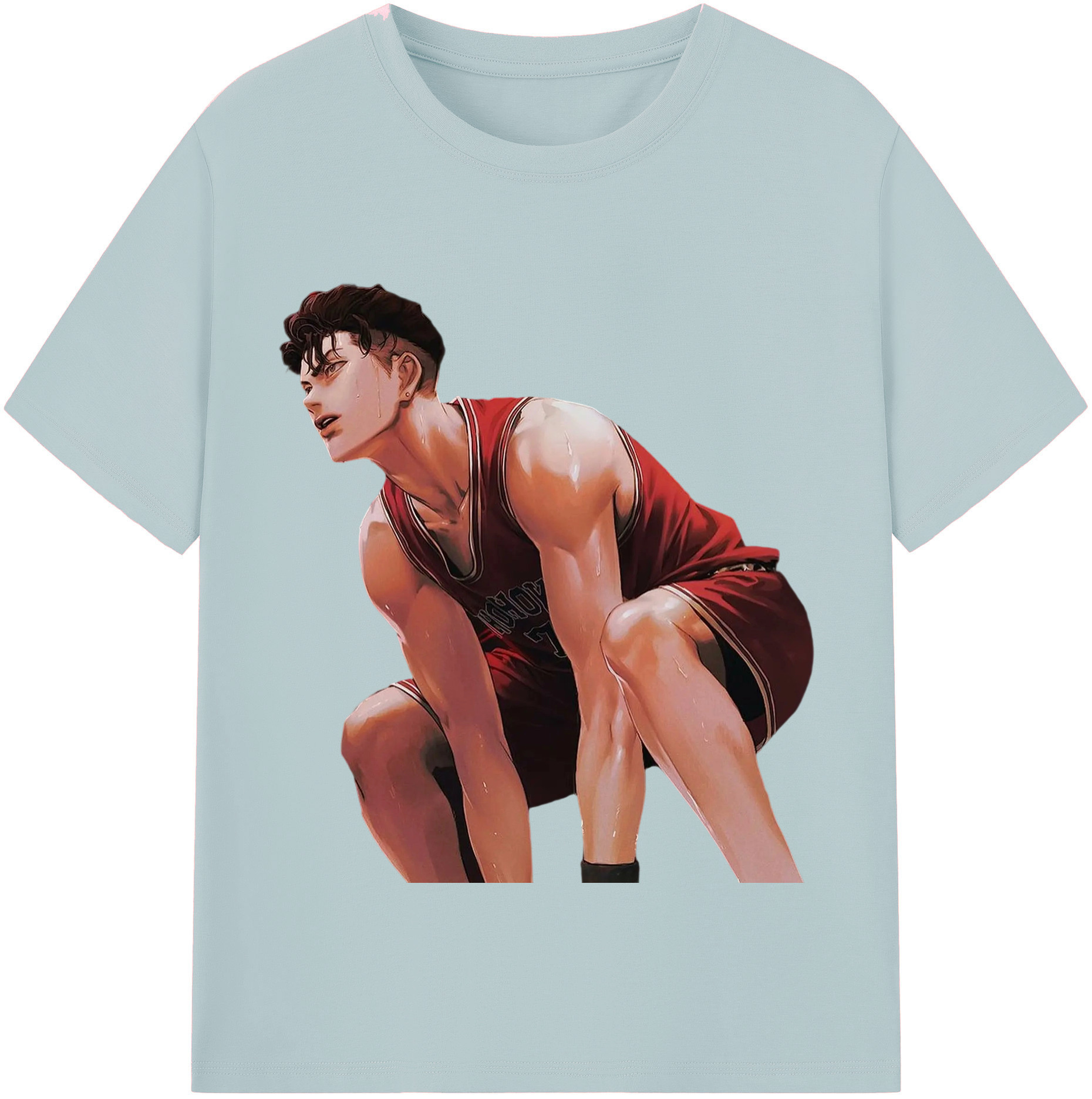 SLAM DUNK／スラムダンク 綿100％半袖Tシャツ（フロントプリント）